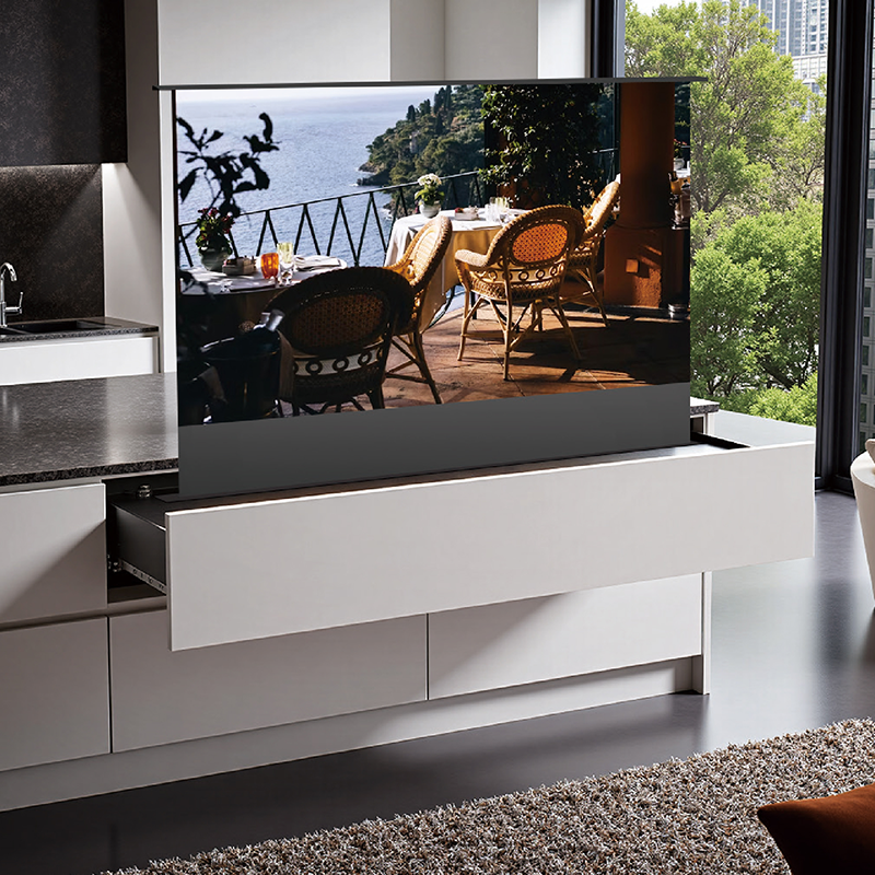 一键联动岛台幕布模块